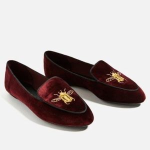 ZARA Burgundy Loafers